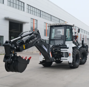 2500KG Compact Front-Mounted Articulated Backhoe Loader