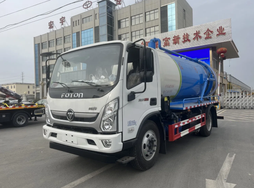 Dongfeng 8000L Sewage Suction Truck Vacuum Tank Septic Truck