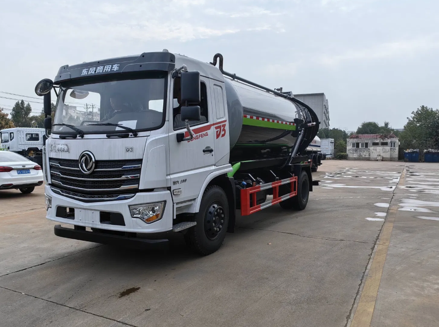Dongfeng 4X2 12cubic Sewaga Sewer Septic Fecal Suction Vacuum Truck