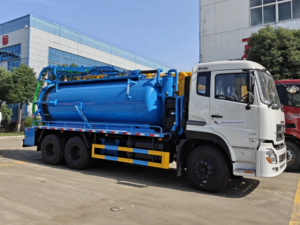 Dongfeng septic tank industrial dry-wet type sewage vacuum truck
