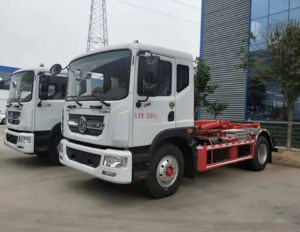 25-ton suspended garbage truck – lifting and rolling hook arm garbage truck