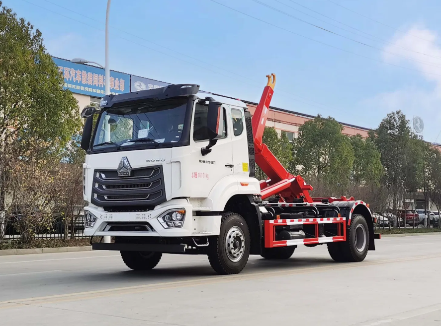 HOWO 10m3 Hook Lift Garbage Truck