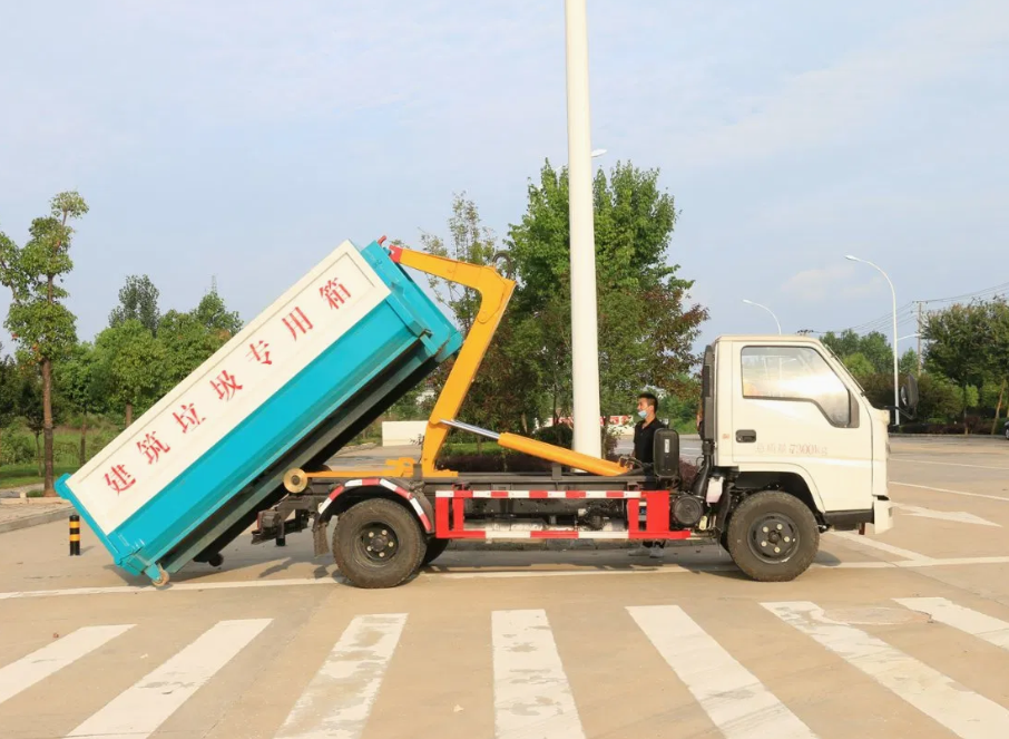 Jmc 7 Ton Hook Lift Arm Garbage Truck Garbage