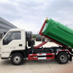 Foton 3cbm Rear Loading Hook Lift Garbage Truck