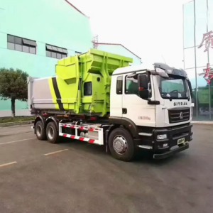 HOWO 25-ton 8X4  Mounted Lifting Garbage Truck