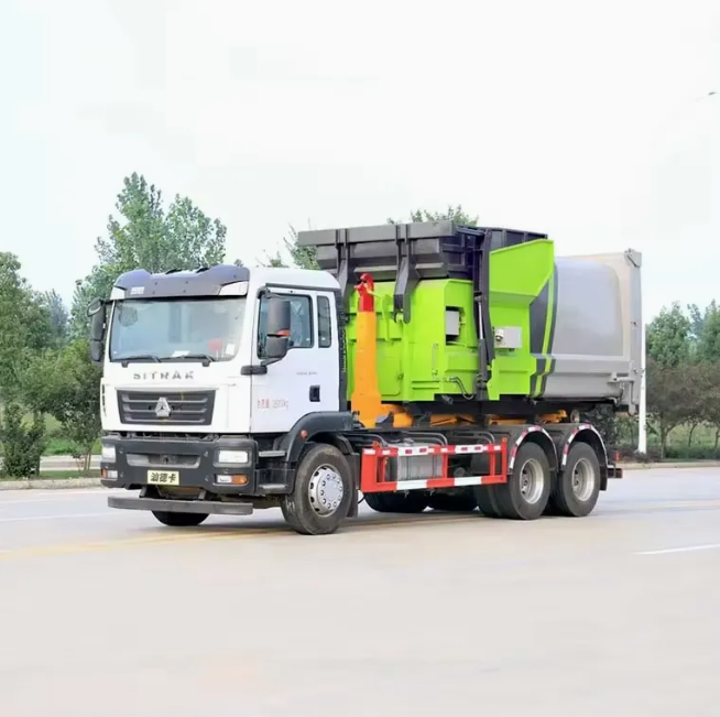 HOWO 6X4 Lifting Garbage Truck