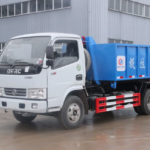 China Dongfeng 4cbm Roll off Refuse Collector Truck Hook Lift Garbage Truck