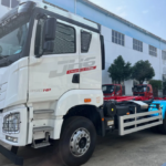 25 Ton FAW 6X4 Roll-on-off Collect Garbage Truck With Hook Lift Arm