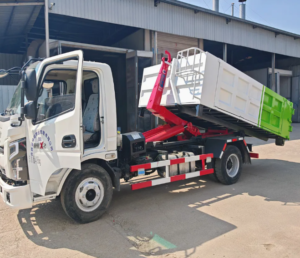 6 Ton Heavy-Duty 4X2 Hook Arm Garbage Truck
