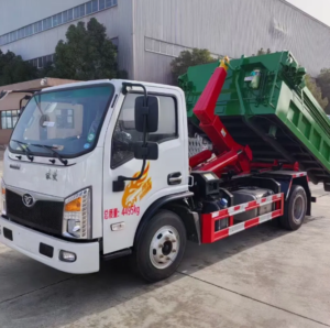 HOMAM 6 Cubic Meter Hook Arm Garbage Truck