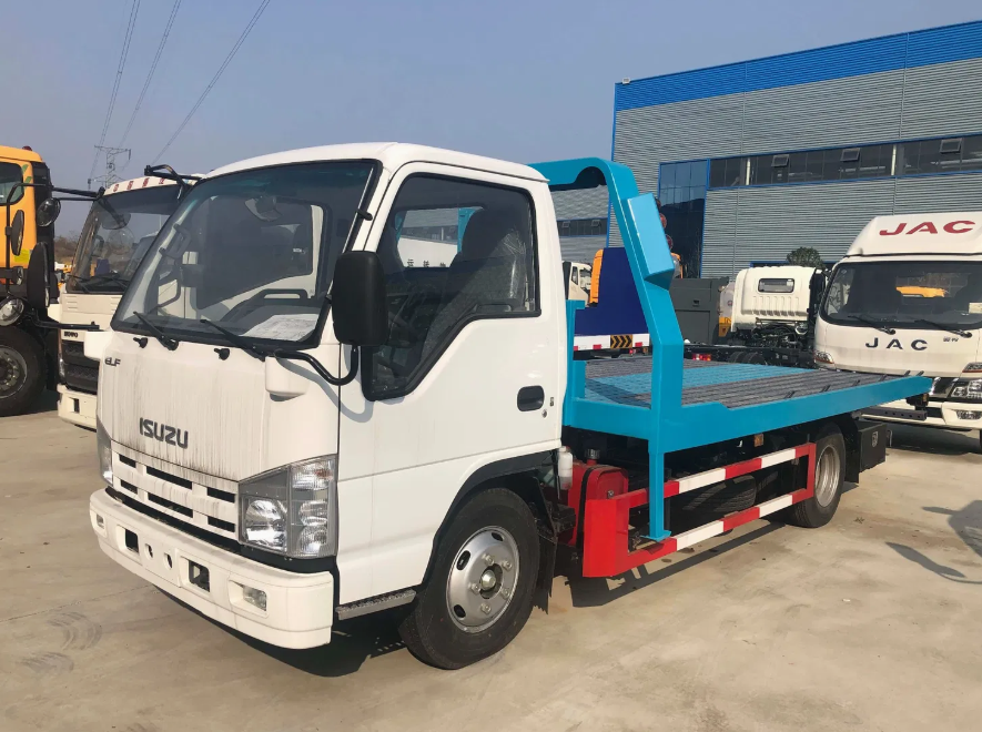 4 Tons Road Wrecker Road Platform Towing Medium Wrecker Truck
